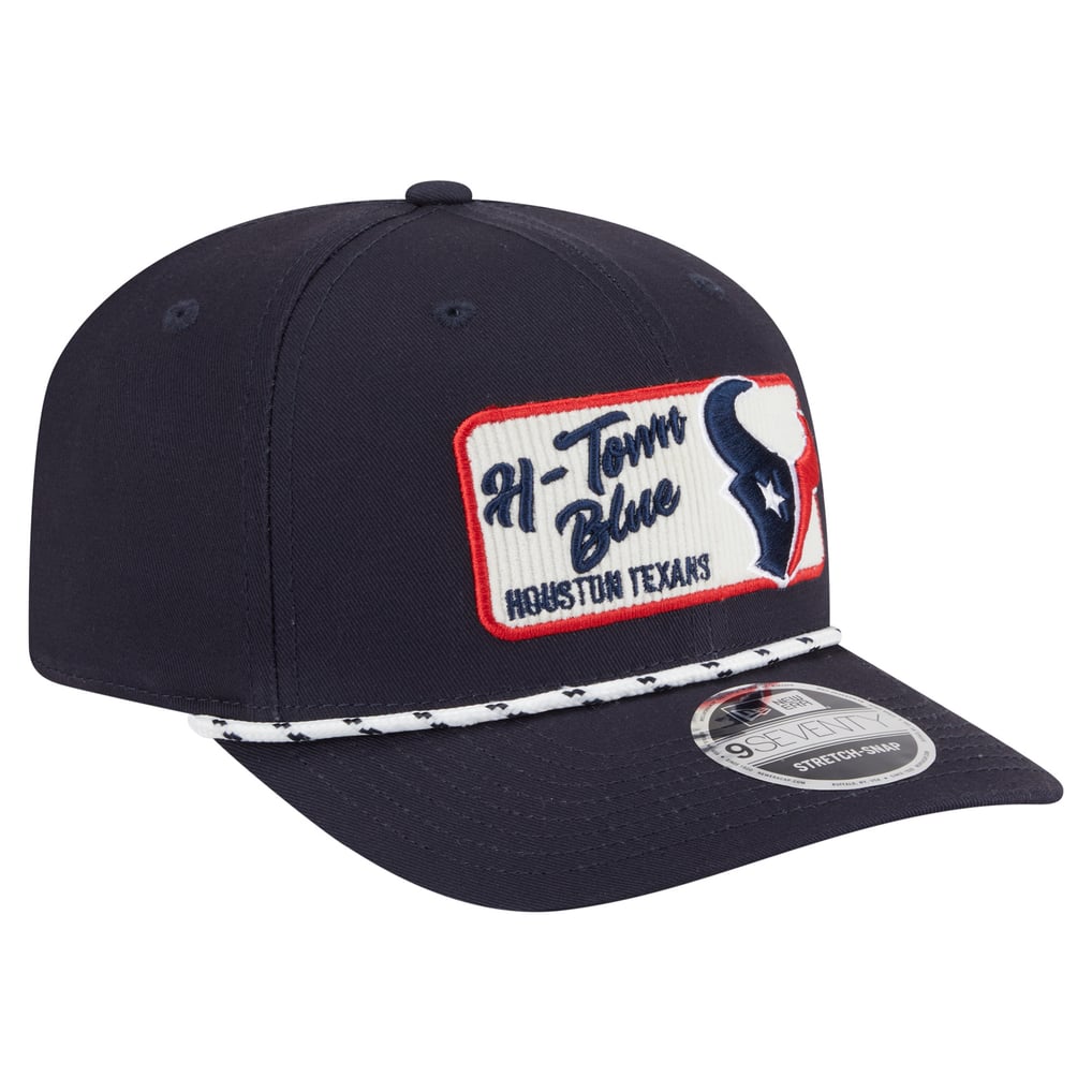Houston Texans New Era Chant 9SEVENTY Stretch-Snap Hat - Navy
