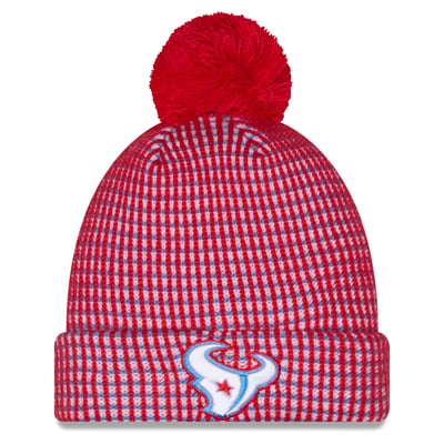Houston Texans New Era 2026 Rivalries Collection Cuffed Knit Hat - Red