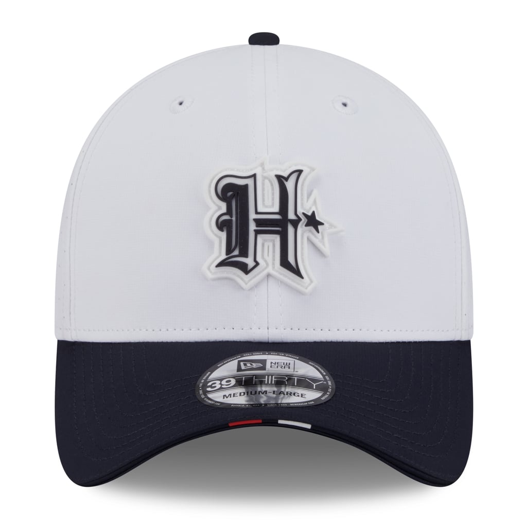  Houston Texans New Era 2025 NFL Training Camp 39THIRTY Flex Hat - White/Navy