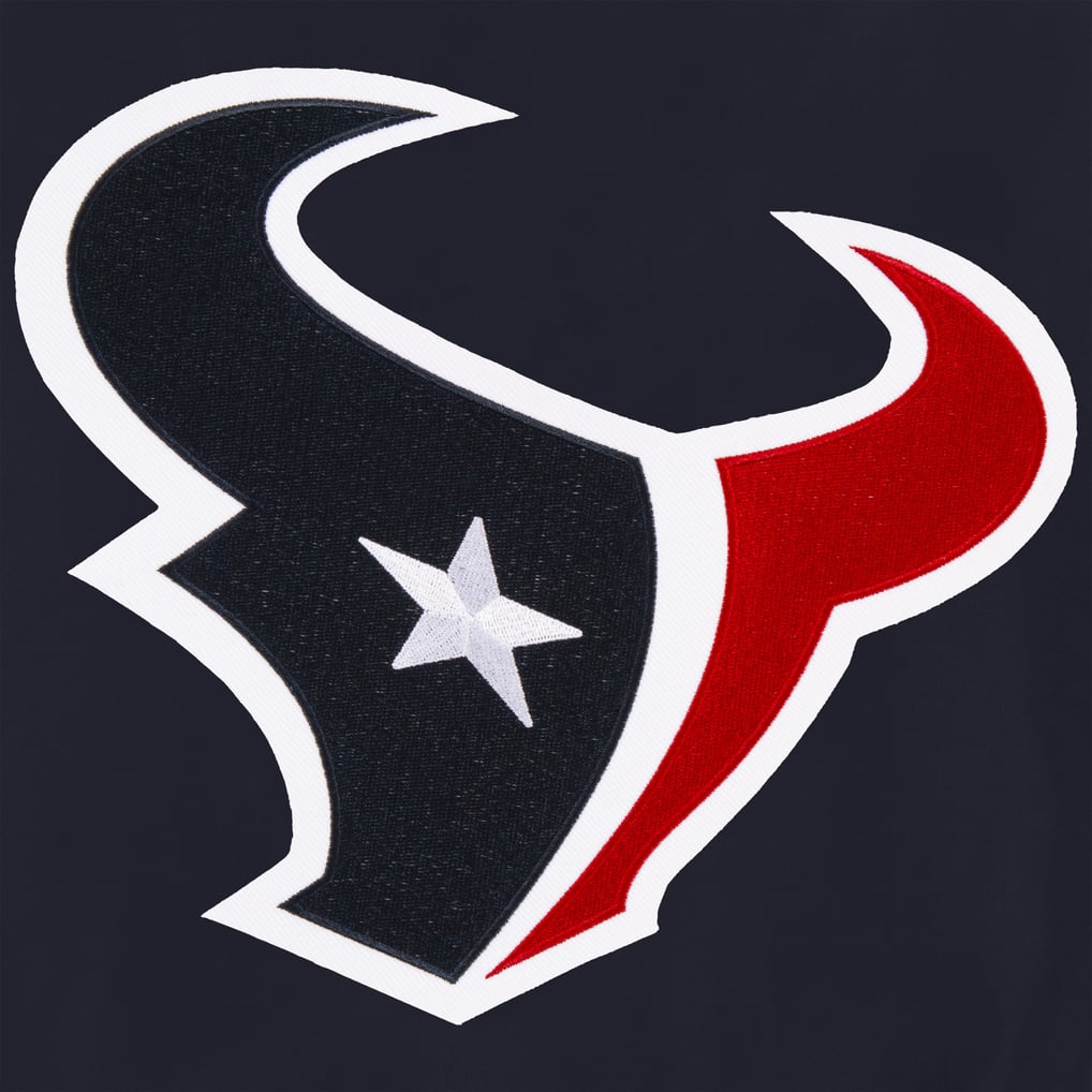 Houston Texans NFL Pro Line by JH Design Full-Zip Bomber Lightweight Jacket - Navy