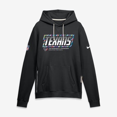 Houston Texans Nike 2026 NFL Crucial Catch Sideline Standard Issue Dri-FIT Pullover Hoodie - Black