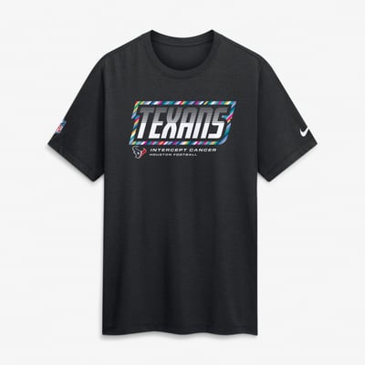 Houston Texans Nike 2026 NFL Crucial Catch Tri-Blend Dri-FIT T-Shirt - Black