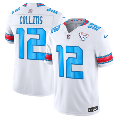 Nico Collins Houston Texans Nike 2026 Rivalries Collection Stitched Limited Jersey - White