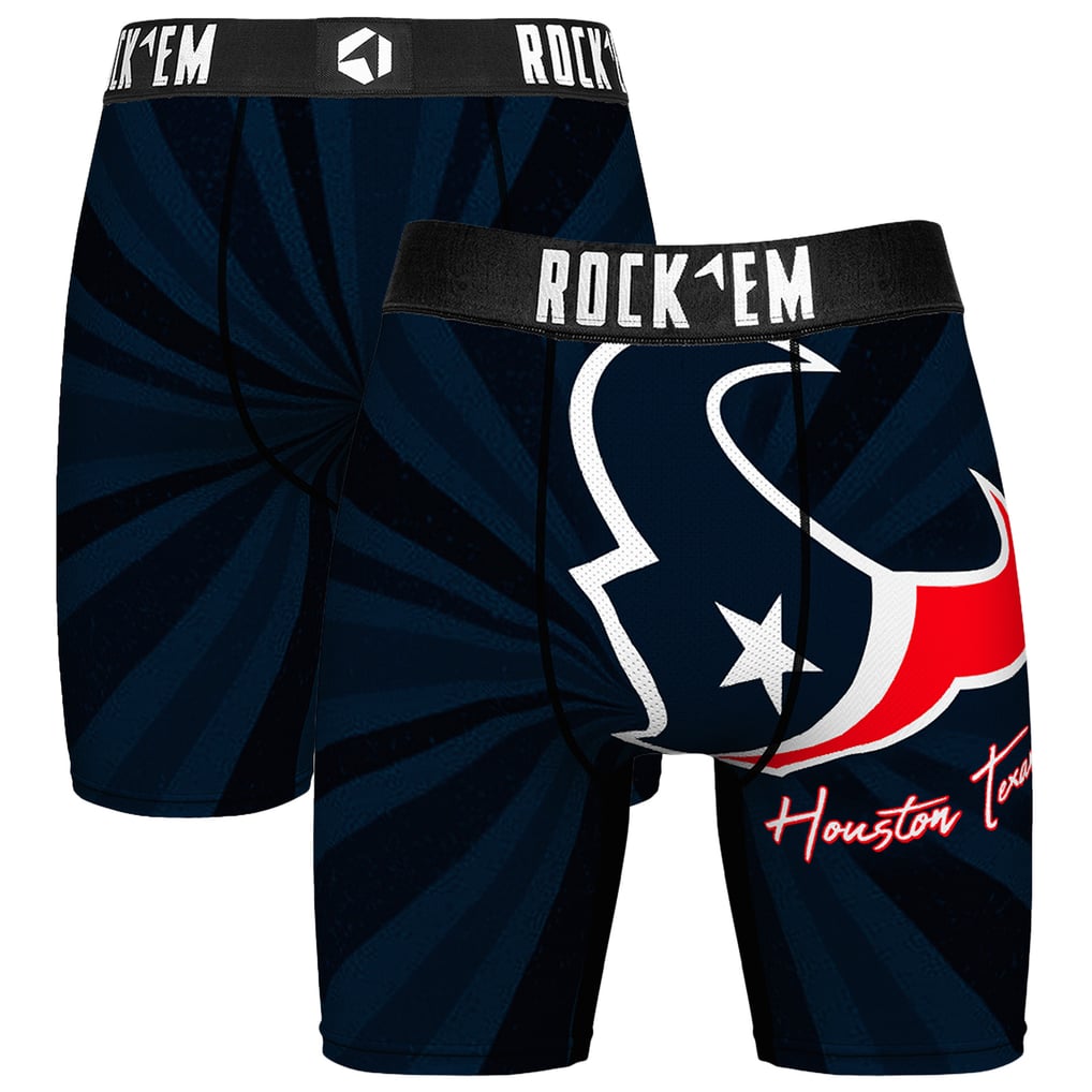 Houston Texans Rock Em Socks Throwback Swirl Boxer Briefs