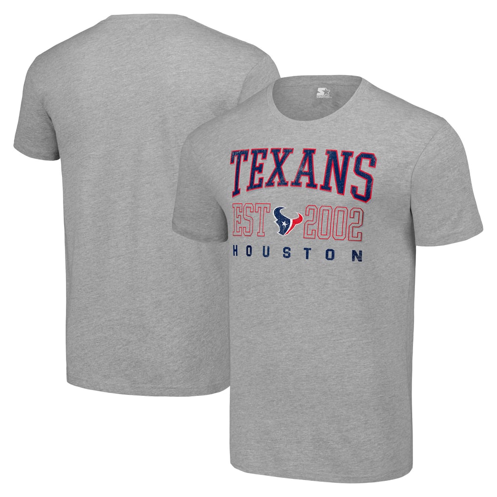Houston Texans Starter Distressed Graphic T-Shirt - Heather Gray