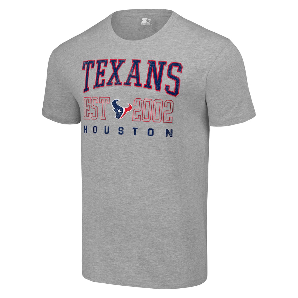 Houston Texans Starter Distressed Graphic T-Shirt - Heather Gray