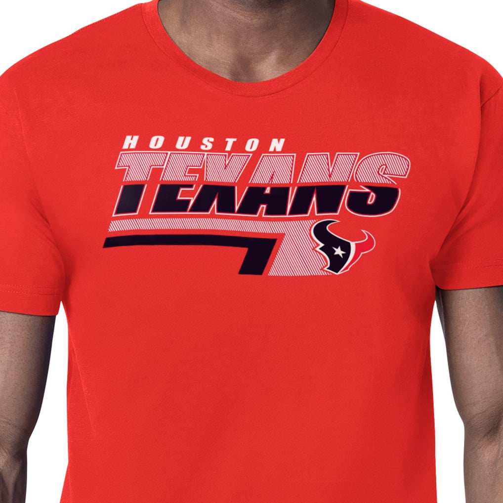 Houston Texans Starter Logo Push Graphic T-Shirt - Red