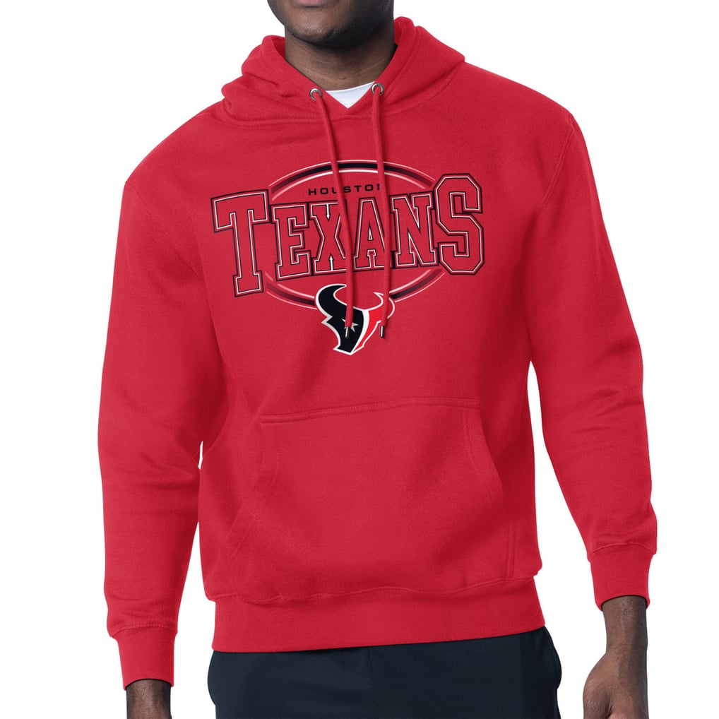 Houston Texans Starter Team Track Graphic Pullover Hoodie - Red