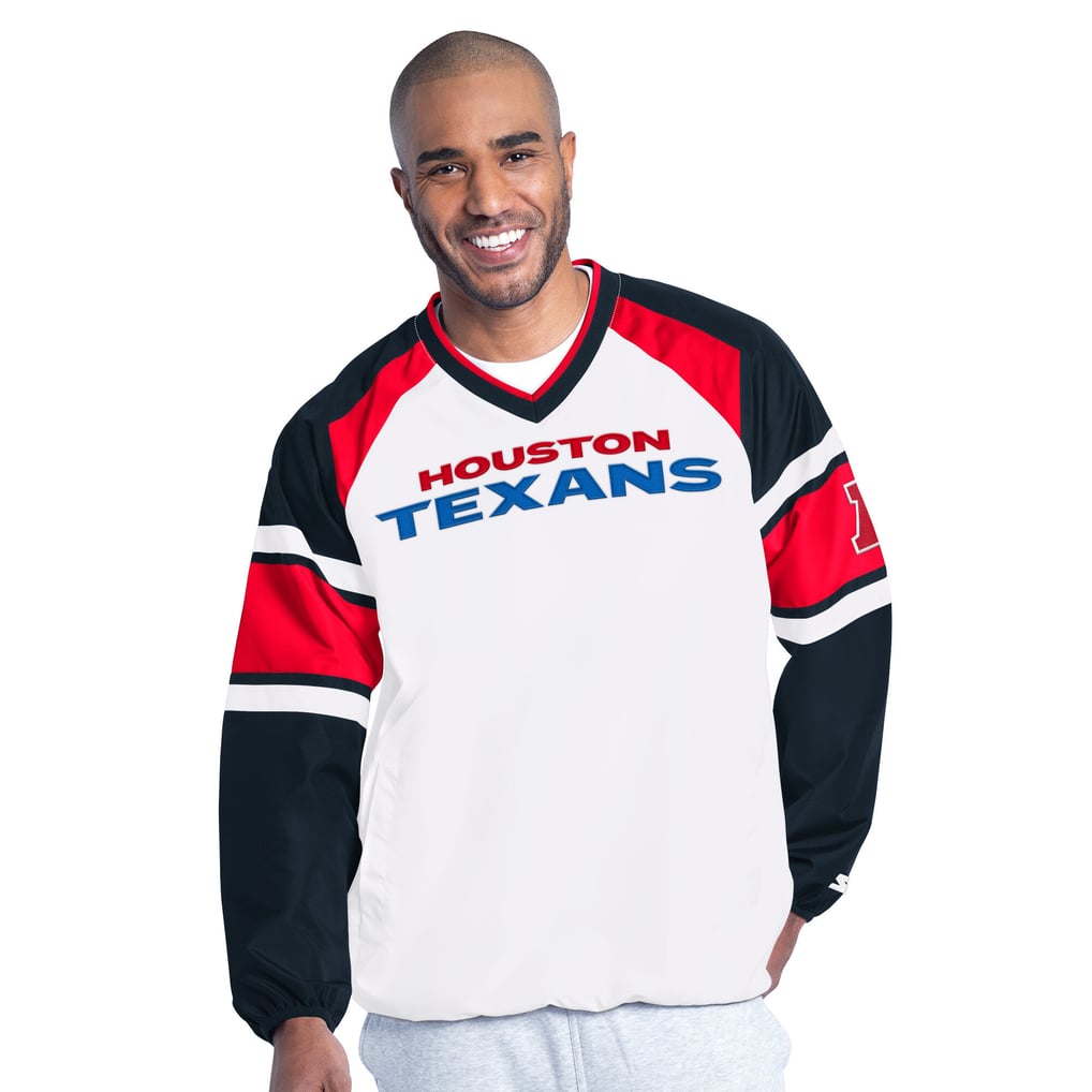  Houston Texans Starter Infield Play Raglan Pullover Jacket - White