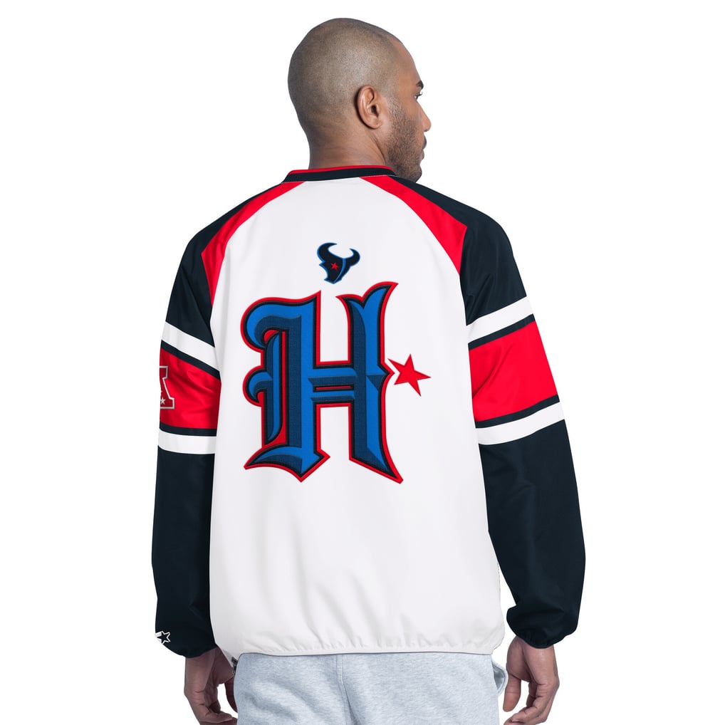  Houston Texans Starter Infield Play Raglan Pullover Jacket - White