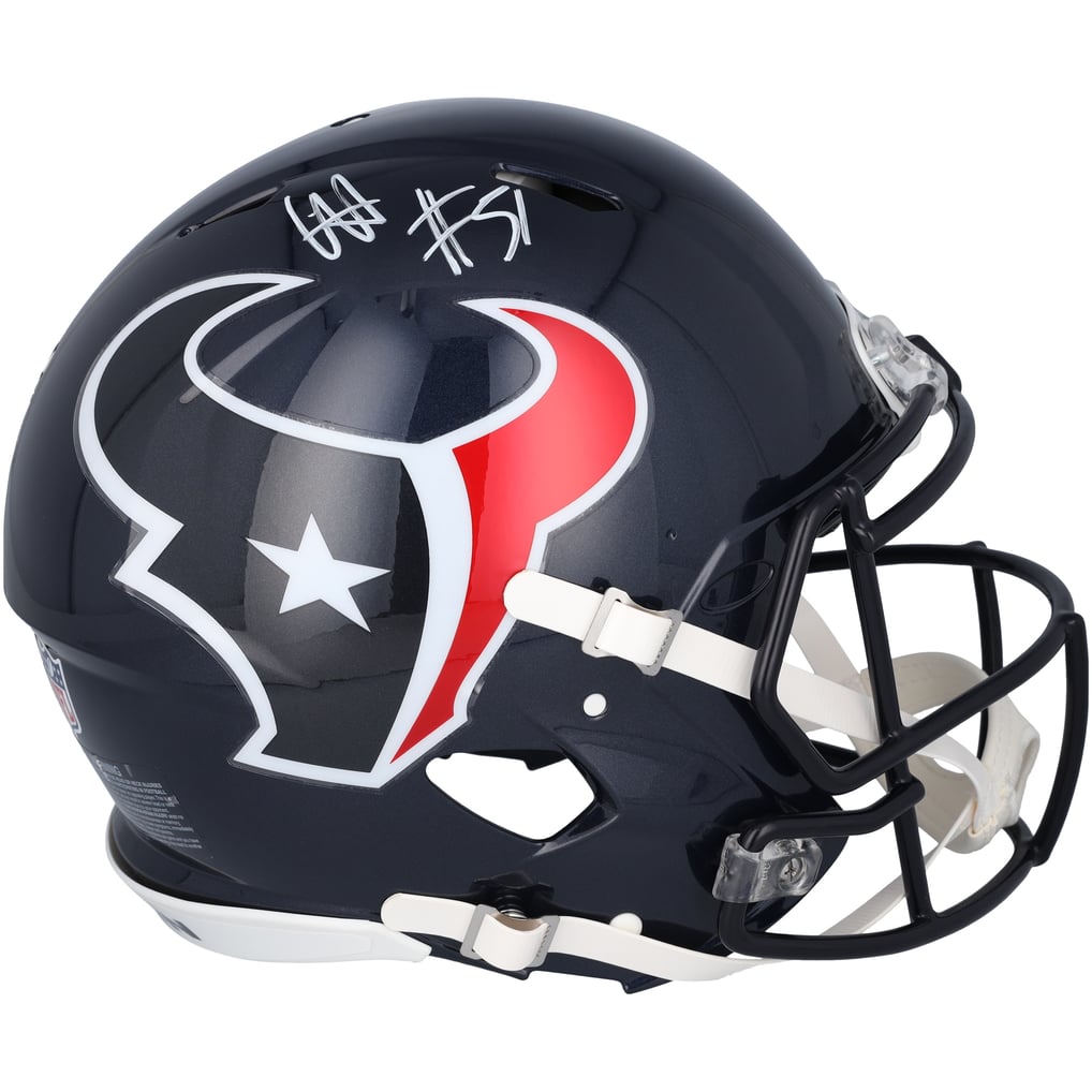 Will Anderson Jr. Houston Texans Autographed Fanatics Authentic 2024 Speed Authentic Helmet