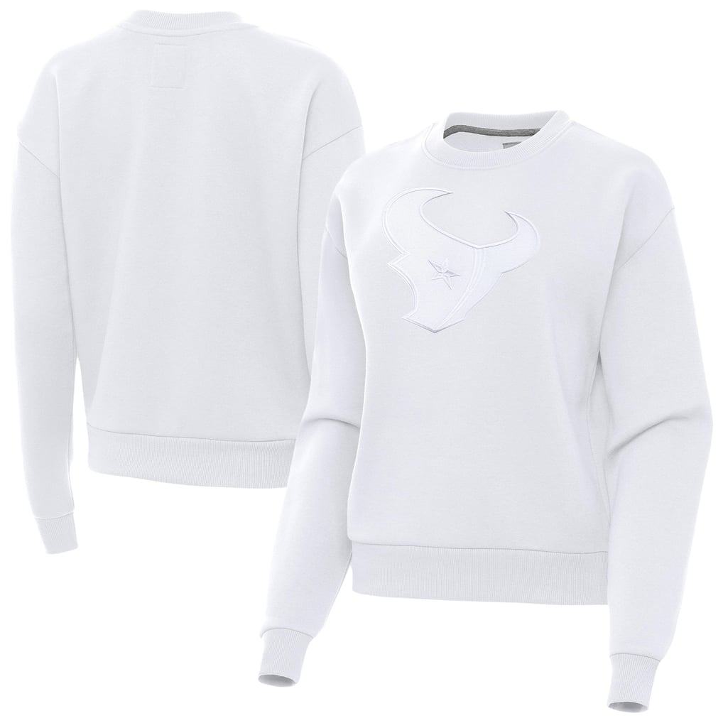 Houston Texans Antigua Women's Victory Pullover Sweatshirt - White