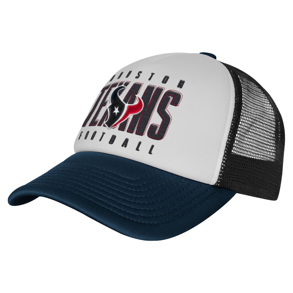 Houston Texans Youth Essentials Trucker Adjustable Hat - White/Navy