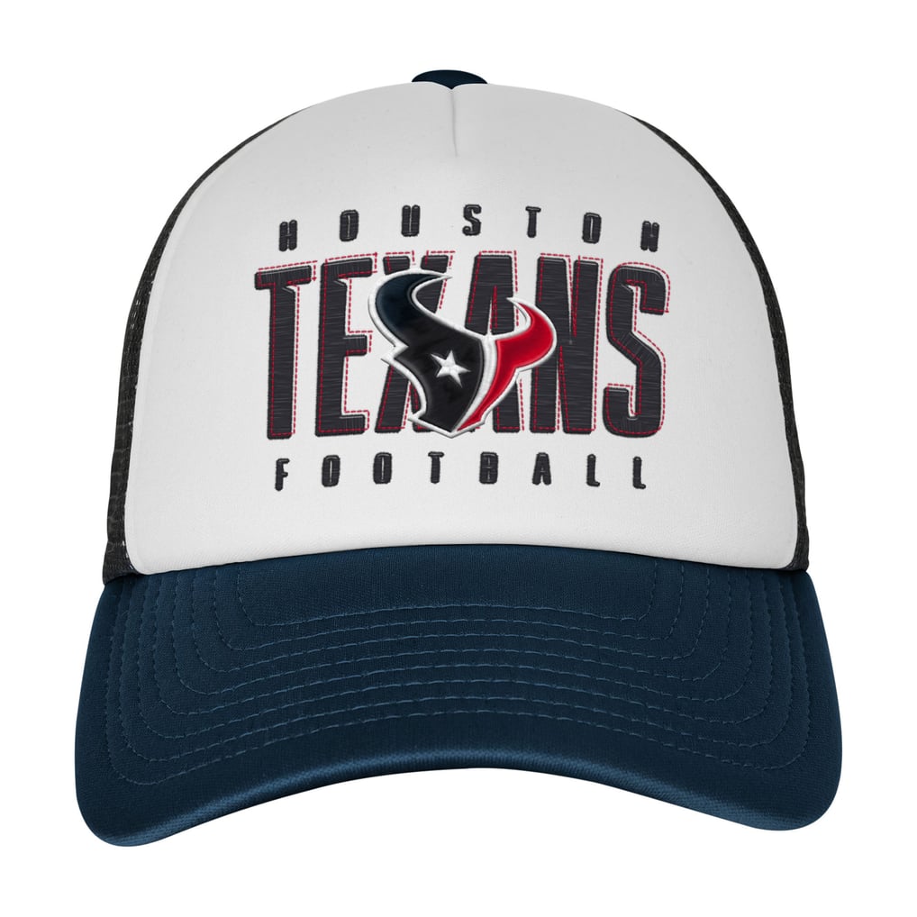 Houston Texans Youth Essentials Trucker Adjustable Hat - White/Navy