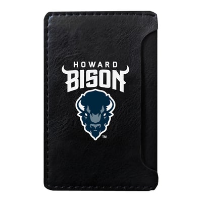 Howard Bison Faux Leather Phone Wallet Sleeve - Black