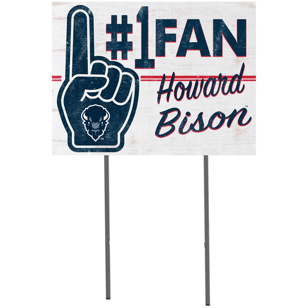 Howard Bison 18'' x 24'' #1 Fan Yard Sign