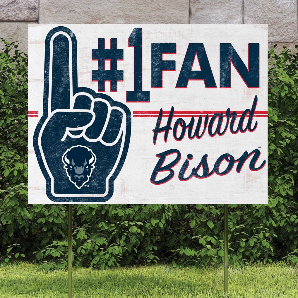 Howard Bison 18'' x 24'' #1 Fan Yard Sign