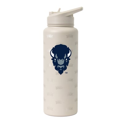 Howard Bison Logo Brands 34oz. Sand Ghost Quencher Bottle