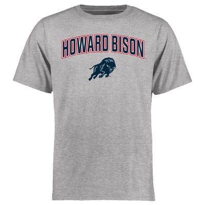 Howard Bison Proud Mascot T-Shirt - Ash