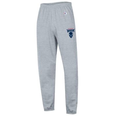 Howard Bison Champion Powerblend Fleece Team Sweatpants - Heather Gray