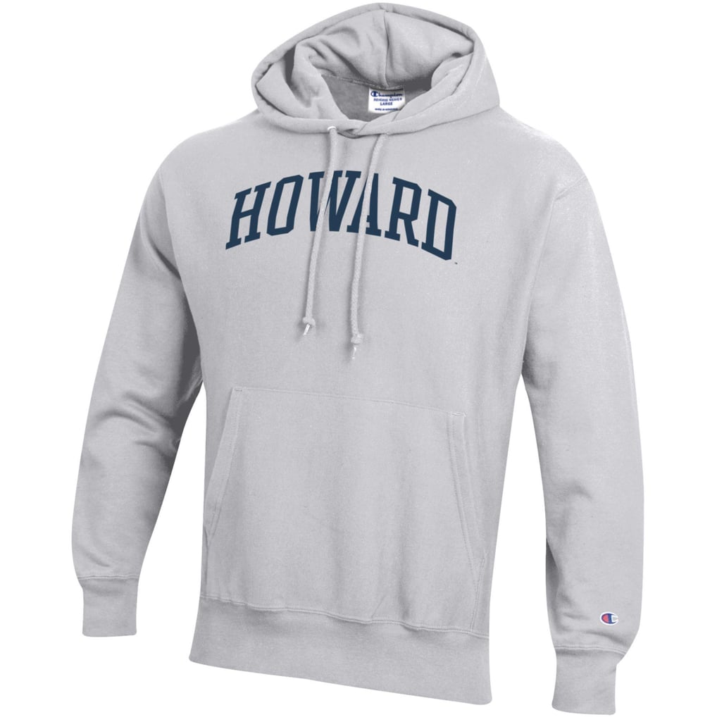 Howard Bison Champion Reverse Weave Fleece Pullover Hoodie - Heathered Gray