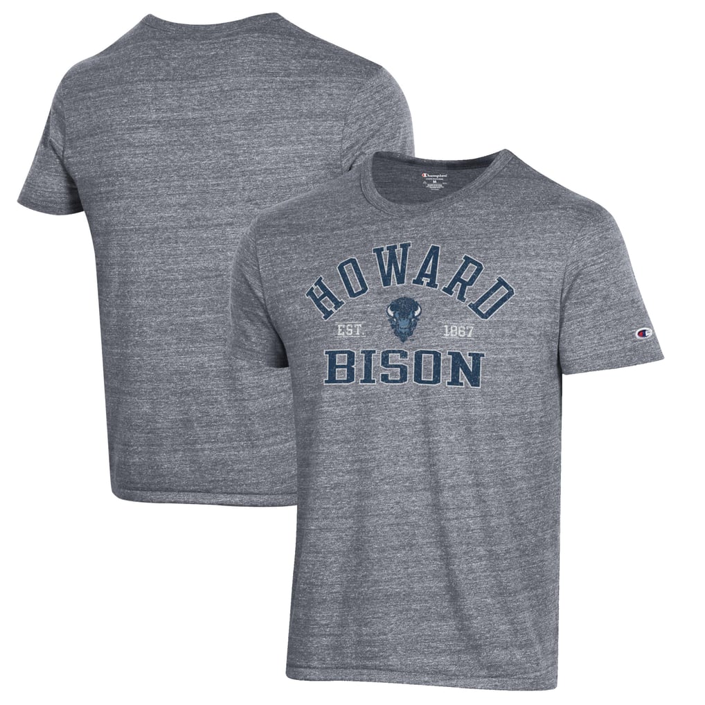 Howard Bison Champion Ultimate Tri-Blend T-Shirt - Heathered Gray