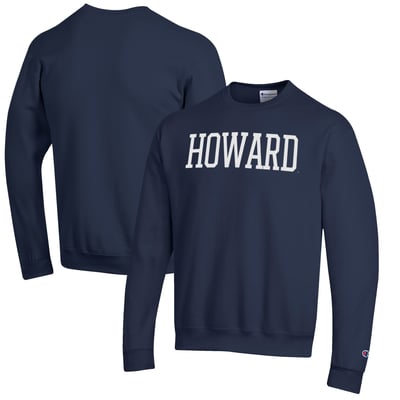 Howard Bison Champion Eco Powerblend Crewneck Sweatshirt - Navy