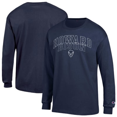  Howard Bison Champion Team Long-Sleeve T-Shirt - Navy