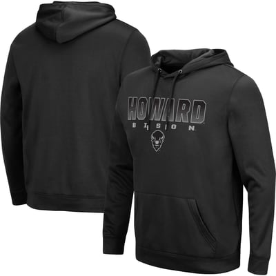 Howard Bison Colosseum Blackout 3.0 Pullover Hoodie - Black