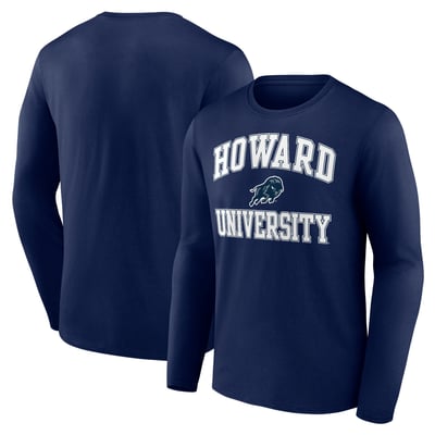 Howard Bison Campus Long Sleeve T-Shirt - Navy