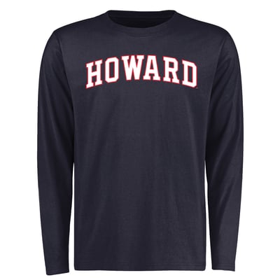 Howard Bison Everyday Long Sleeve T-Shirt - Navy