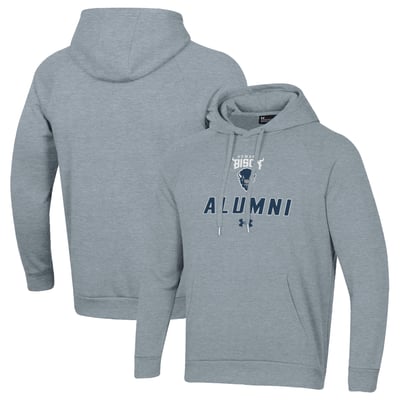 Howard Bison Under Armour Alumni Rival Fleece Pullover Hoodie - Gray