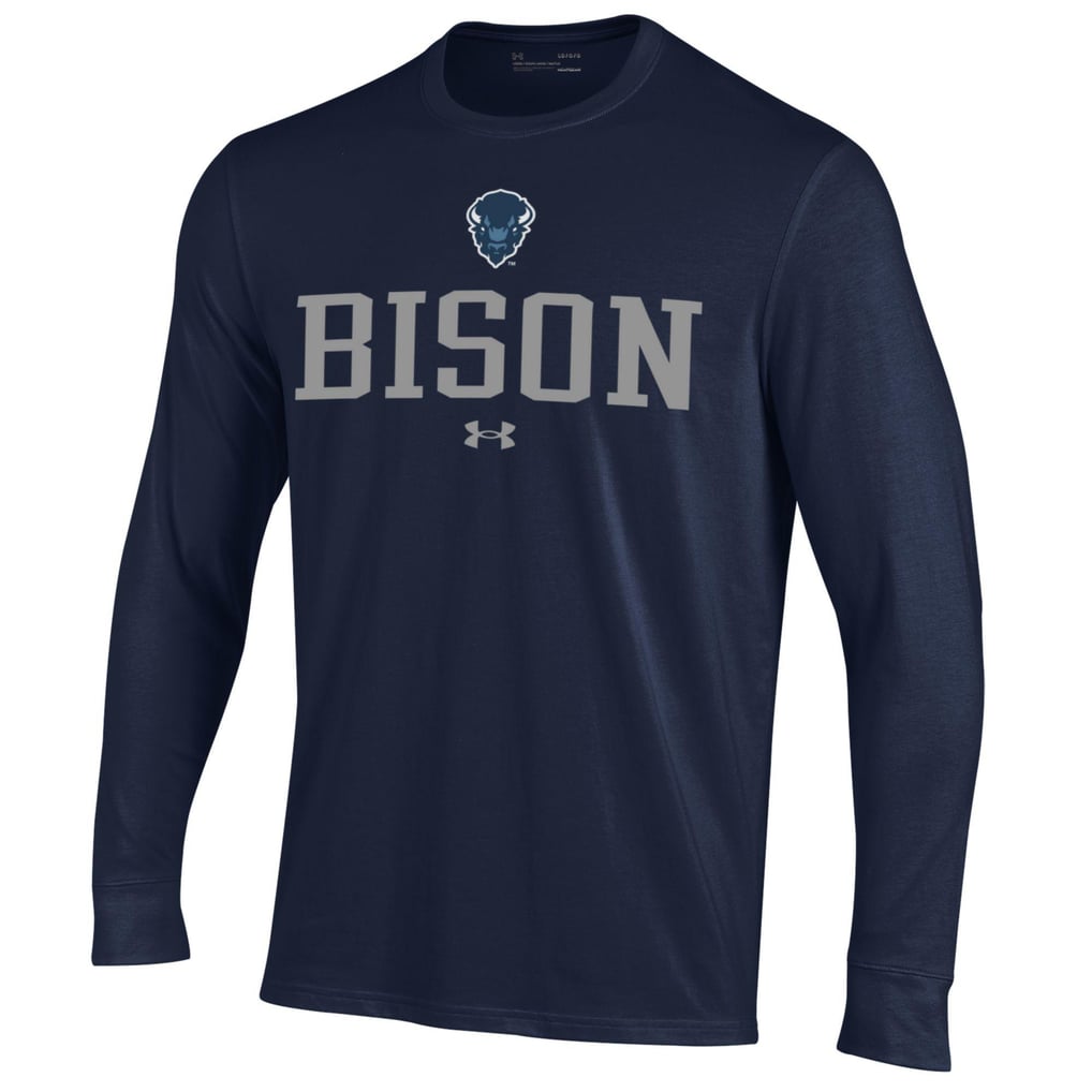 Howard Bison Under Armour Performance Long Sleeve T-Shirt - Navy