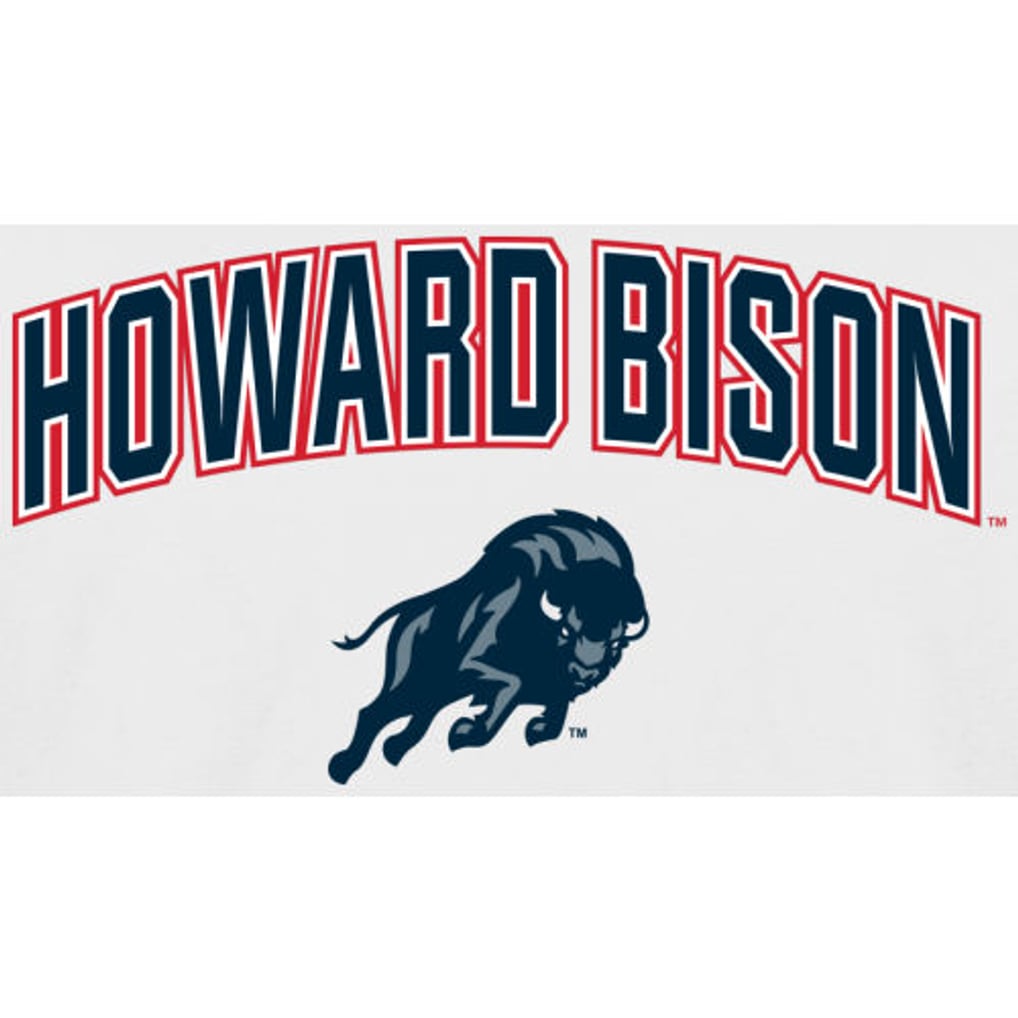 Howard Bison Proud Mascot Long Sleeve T-Shirt - White