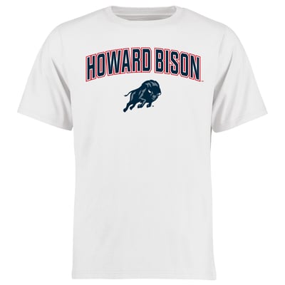 Howard Bison Proud Mascot T-Shirt - White