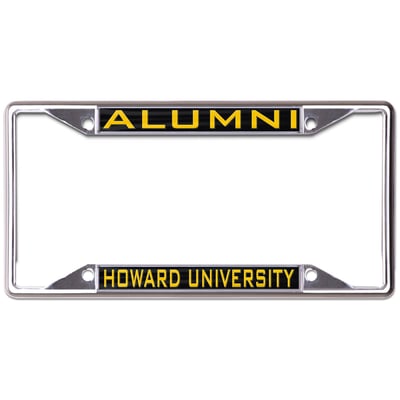 Howard Bison WinCraft Alumni Printed Metal License Plate Frame