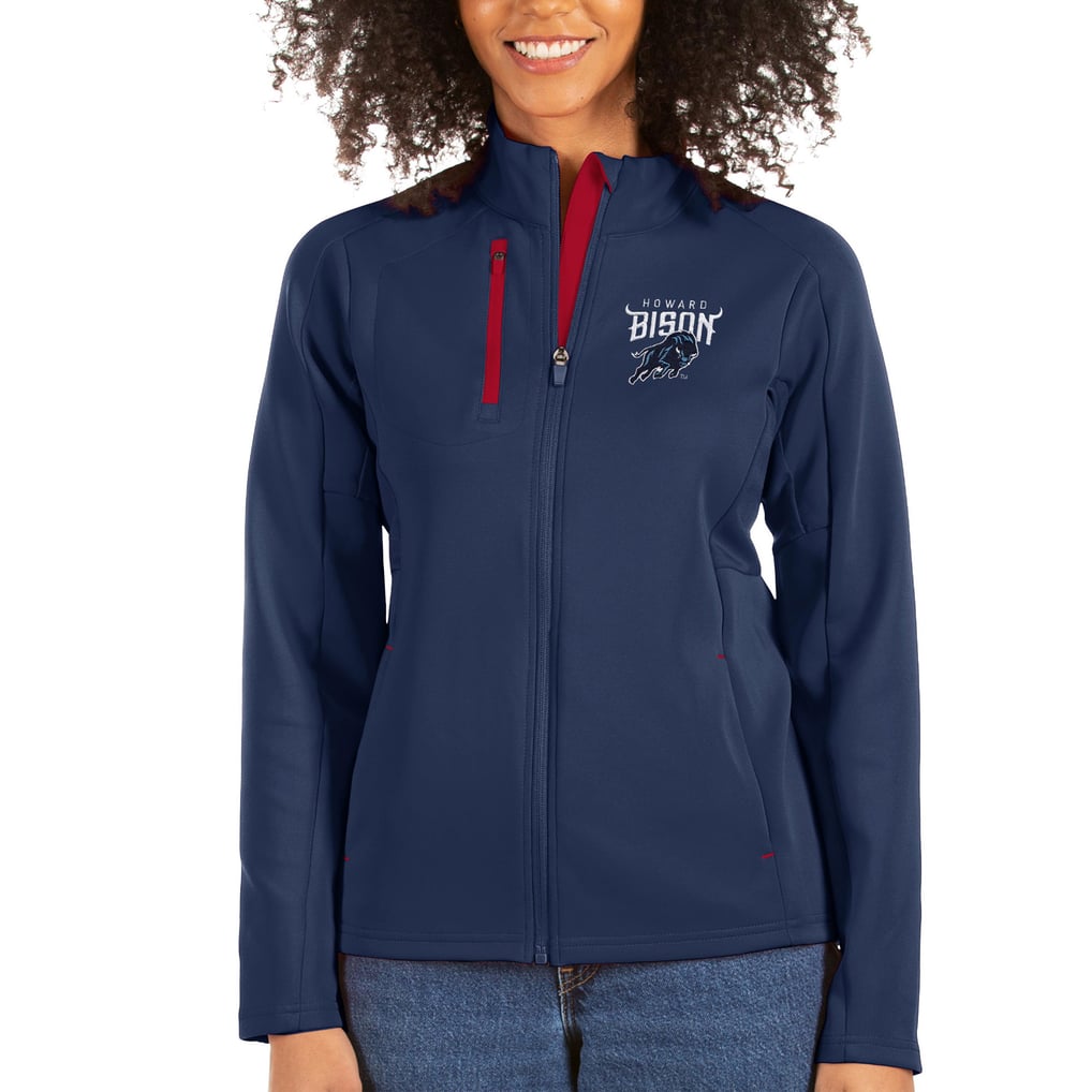 Howard Bison Antigua Women's Generation Full-Zip Jacket - Navy/Red