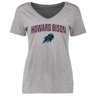 Howard Bison Women's Proud Mascot T-Shirt - Ash