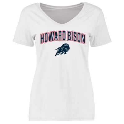 Howard Bison Women's Proud Mascot T-Shirt - White