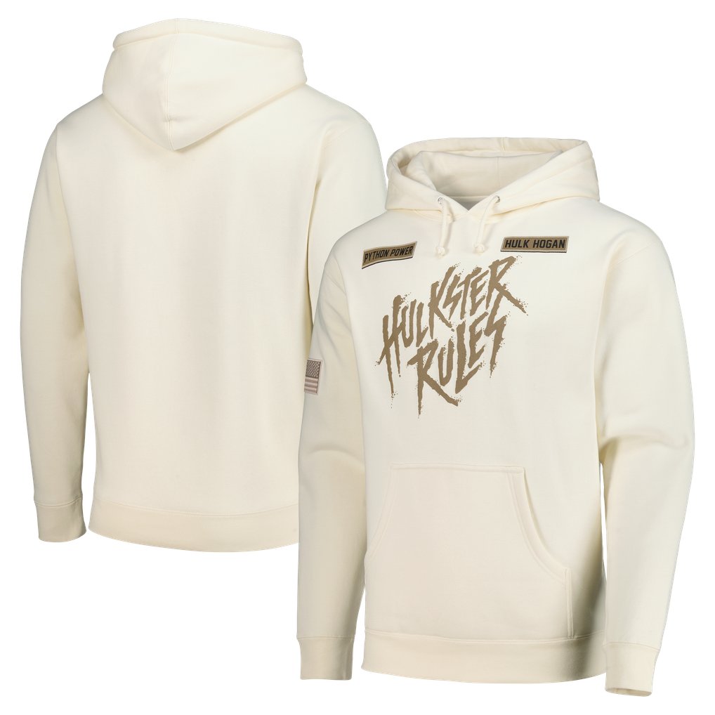 Hulk Hogan Hulkster Rules Bone Hoodie - Cream