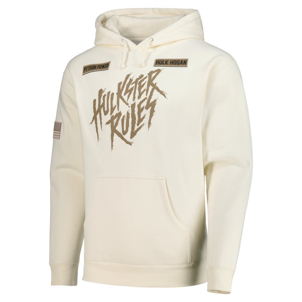 Hulk Hogan Hulkster Rules Bone Hoodie - Cream