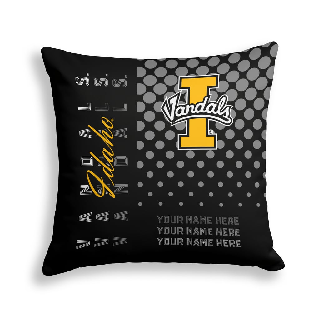 Idaho Vandals Pegasus 18" x 18" Script Dot Fade Personalized Decor Pillow