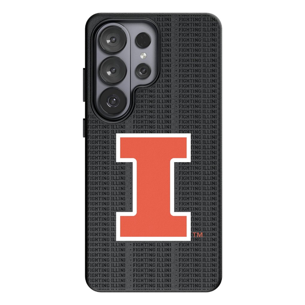 Illinois Fighting Illini Keyscaper Text Backdrop Galaxy Magnetic Bump Case