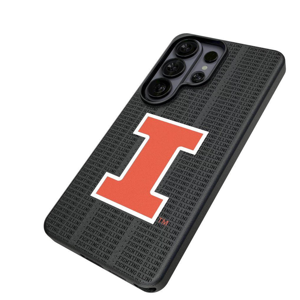 Illinois Fighting Illini Keyscaper Text Backdrop Galaxy Magnetic Bump Case