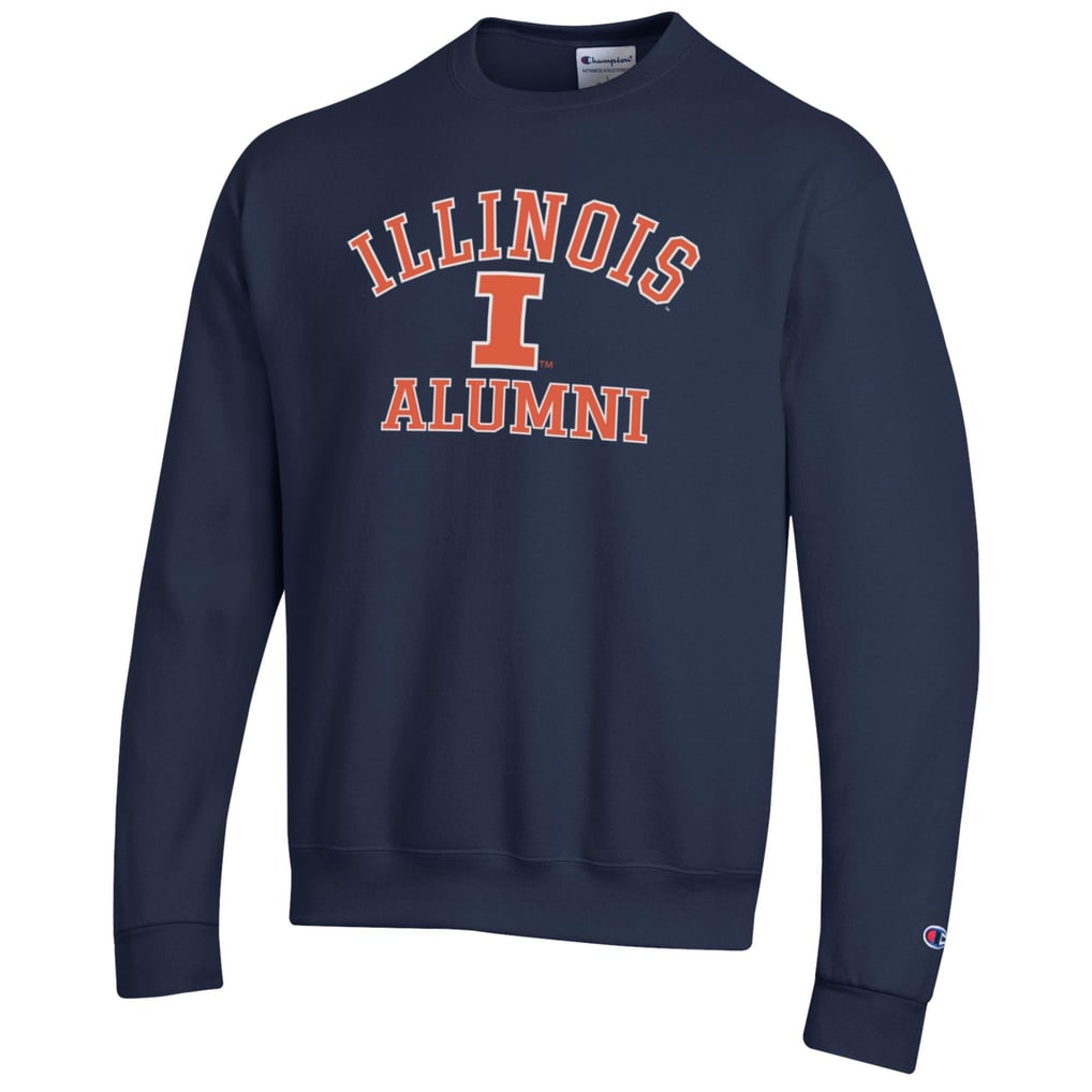  Illinois Fighting Illini Champion Alumni Logo Arch Pullover Sweatshirt - Navy