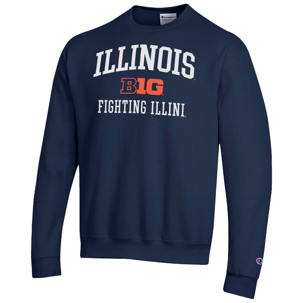 Illinois Fighting Illini Champion Big Ten Powerblend Pullover Sweatshirt - Navy