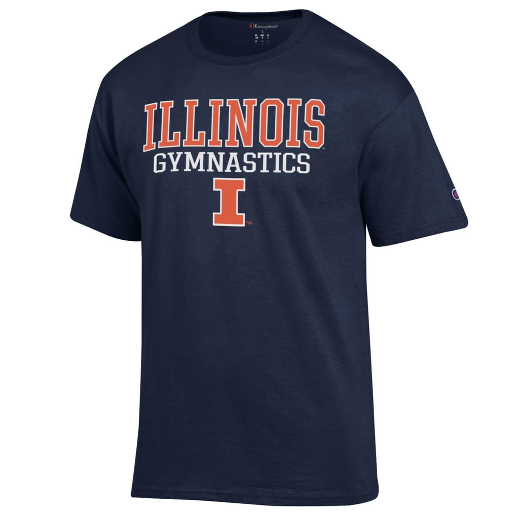  Illinois Fighting Illini Champion Gymnastics Stack T-Shirt - Navy