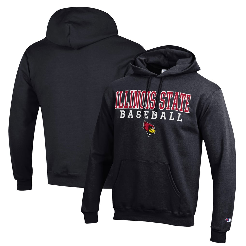  Illinois State Redbirds Champion Stack Baseball Powerblend Pullover Hoodie - Black