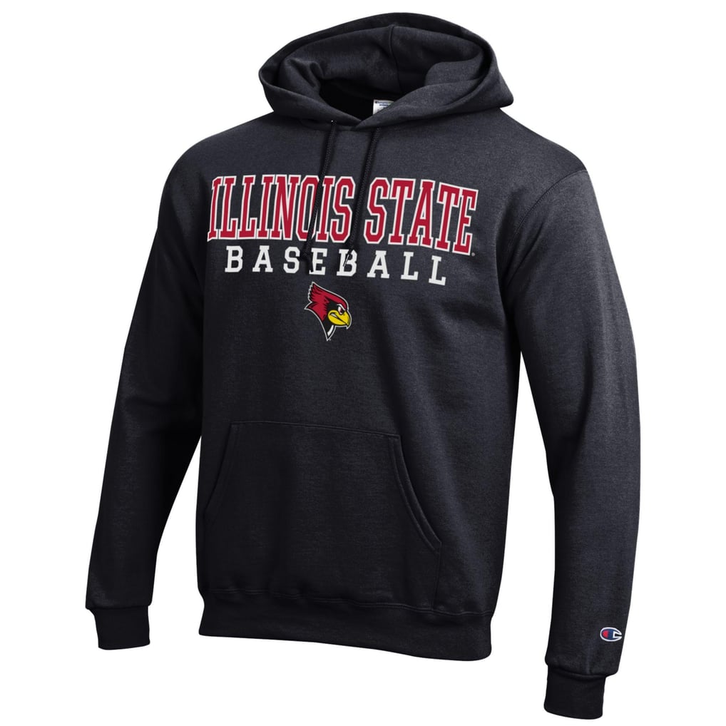  Illinois State Redbirds Champion Stack Baseball Powerblend Pullover Hoodie - Black