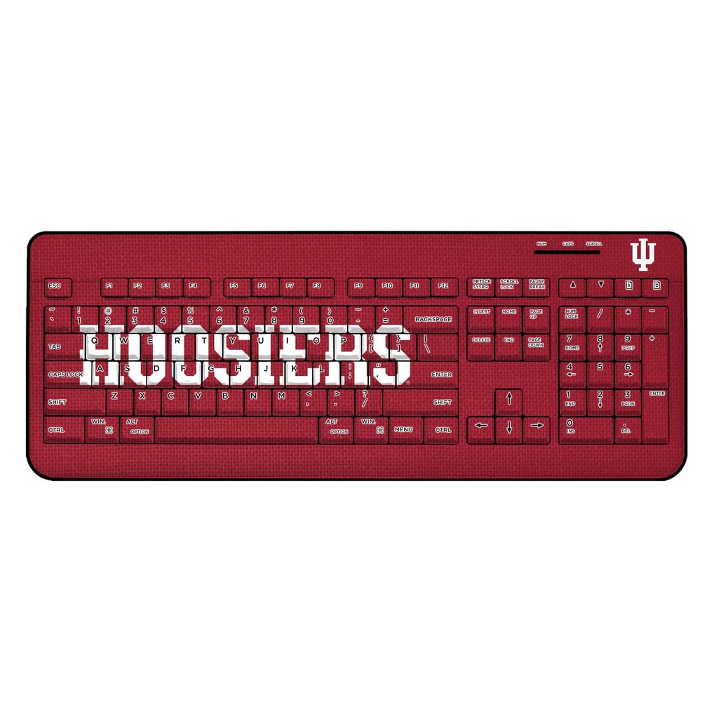 Indiana Hoosiers Solid Design Wireless Keyboard